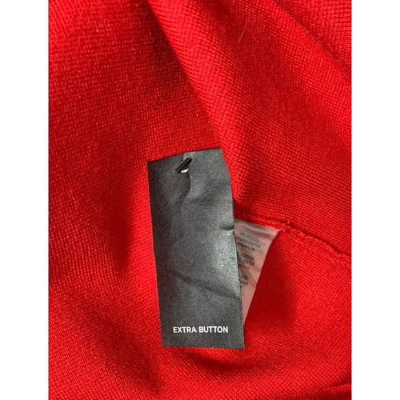 Karl Lagerfeld Paris NWT Red Cardigan Sweater Tunic Size LGG - Picture 5 of 10